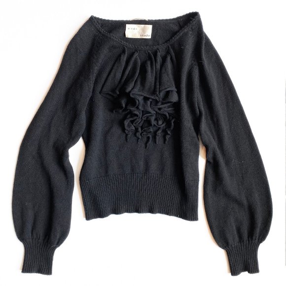 William Rast Ruffle Sweater - Picture 1 of 3